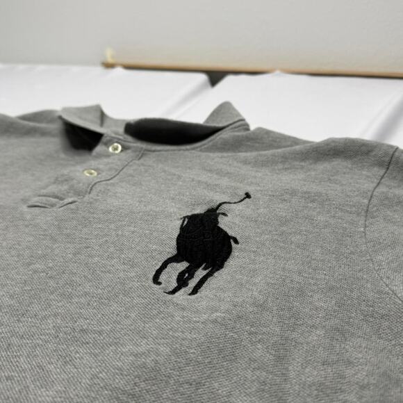 Polo Ralph Lauren Big Pony Grey Polo Shirt XXL Classic Fit - Picture 2 of 6